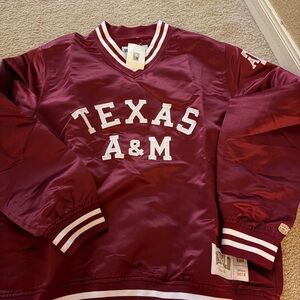 Texas A&M Maroon Pullover embroidered Jacket